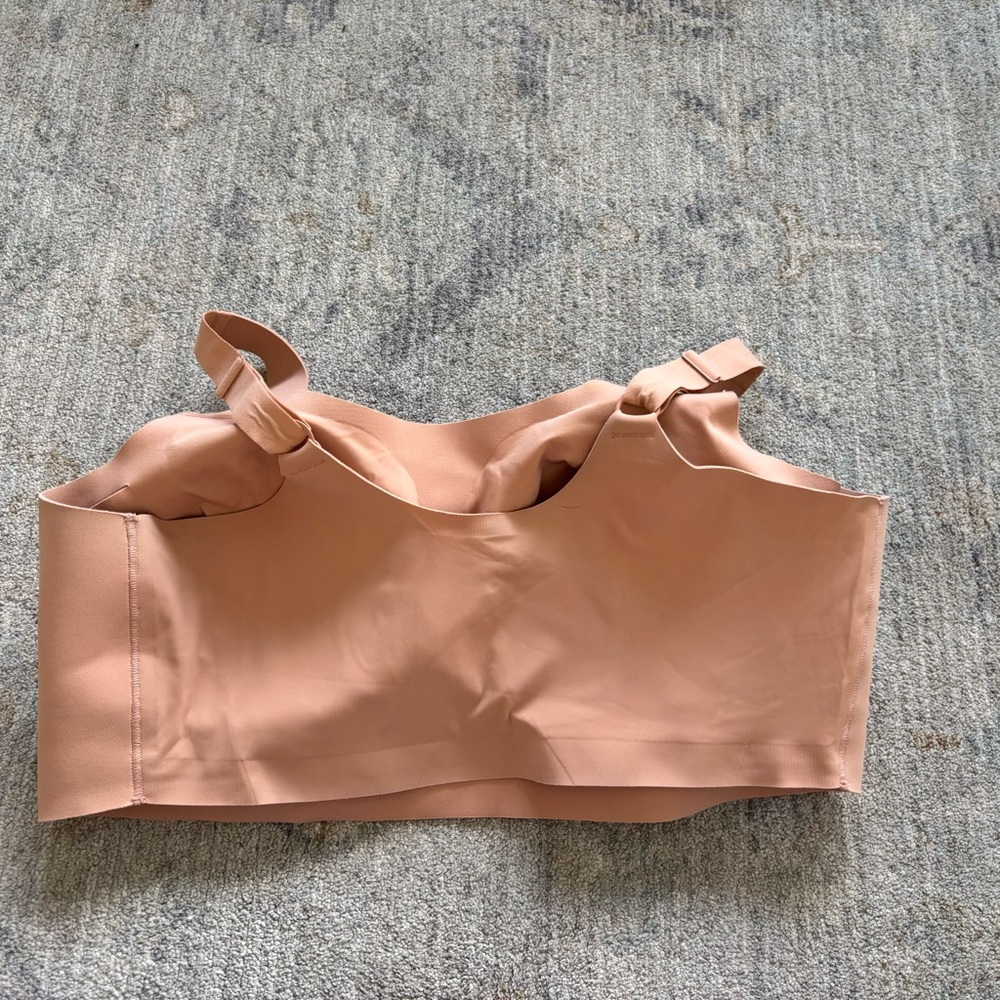 EVELYN BOBBIE Structured Scoop Bra Elegant Nude Comfortable 3X - Picture 2 of 5